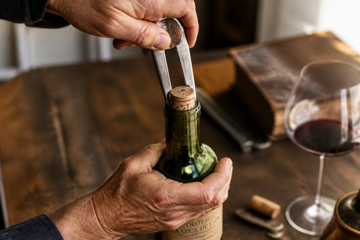 comment ouvrir une vieille bouteille de vin